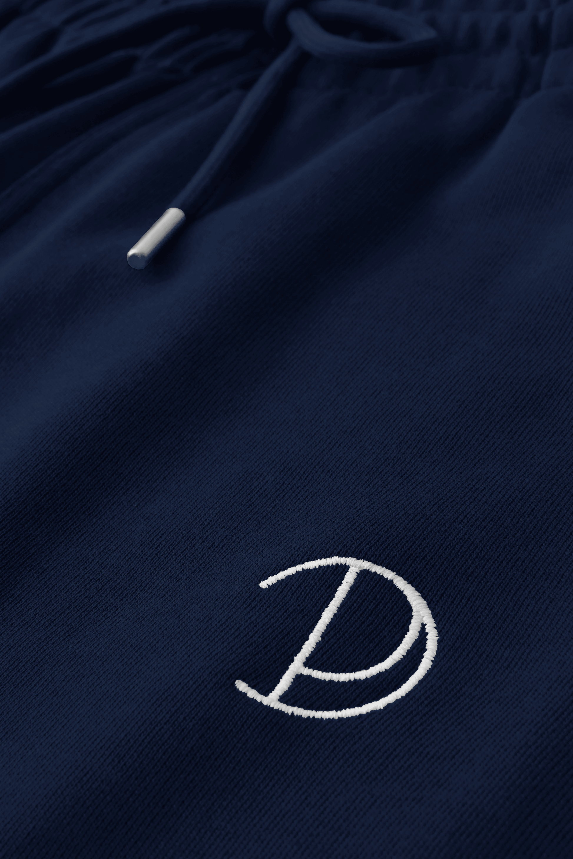 Embroidered P Joggers in Navy