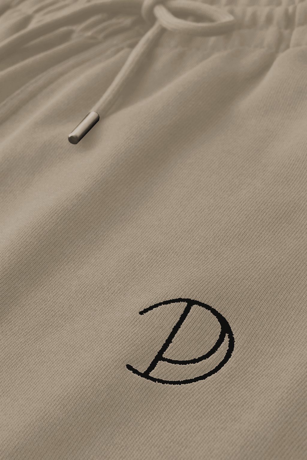 Embroidered P Joggers in Organic Cotton