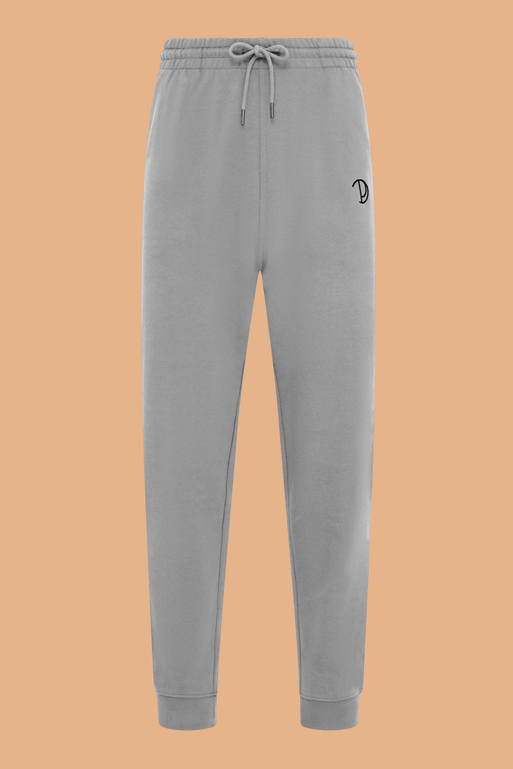 Embroidered P Joggers in Organic Cotton