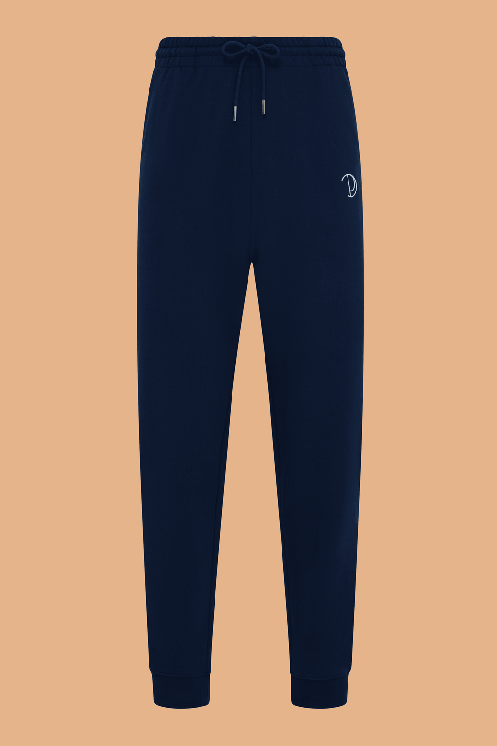 Embroidered P Joggers in Navy