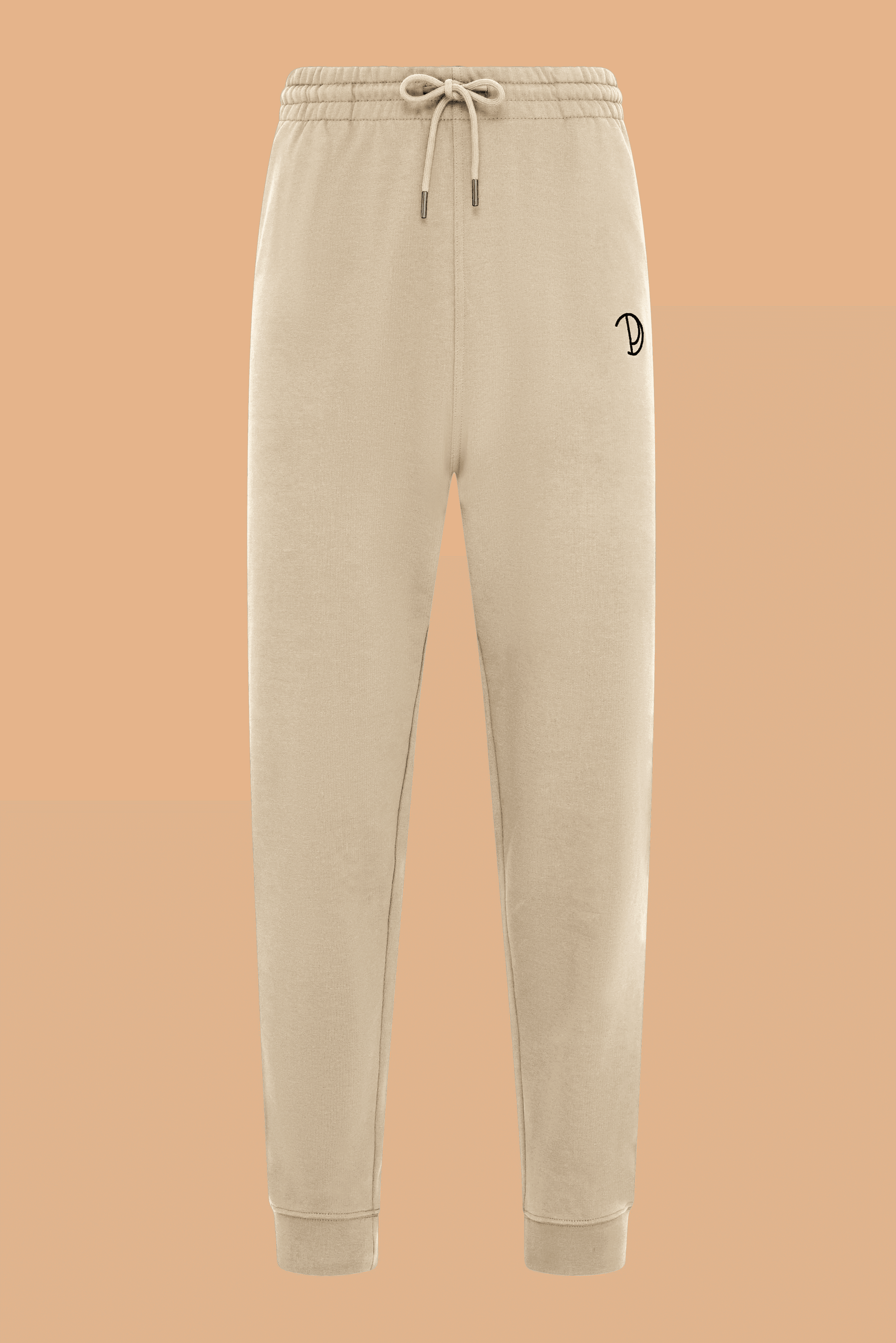 Embroidered P Joggers in Organic Cotton