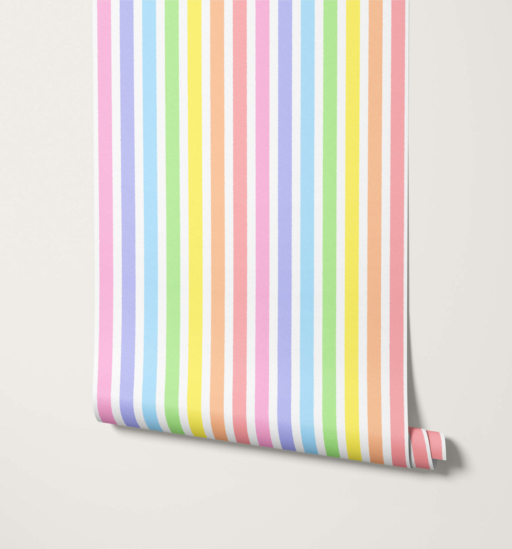 Rainbow Stripe Wallpaper Joy