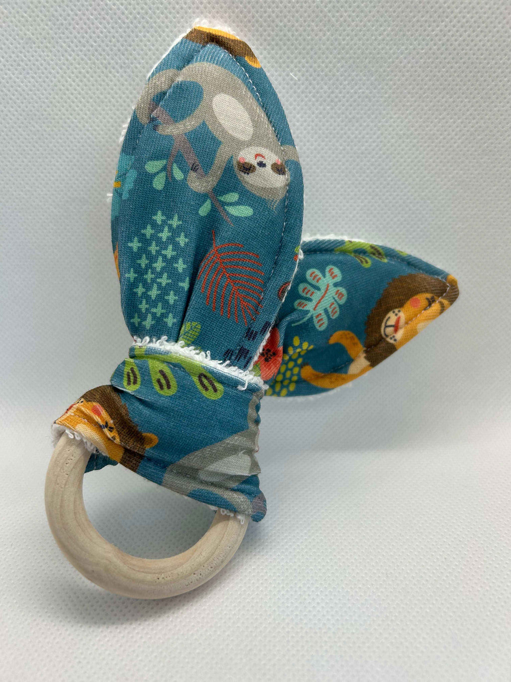 Jungle Animal Rattle with Crinkle and Sensory Textures