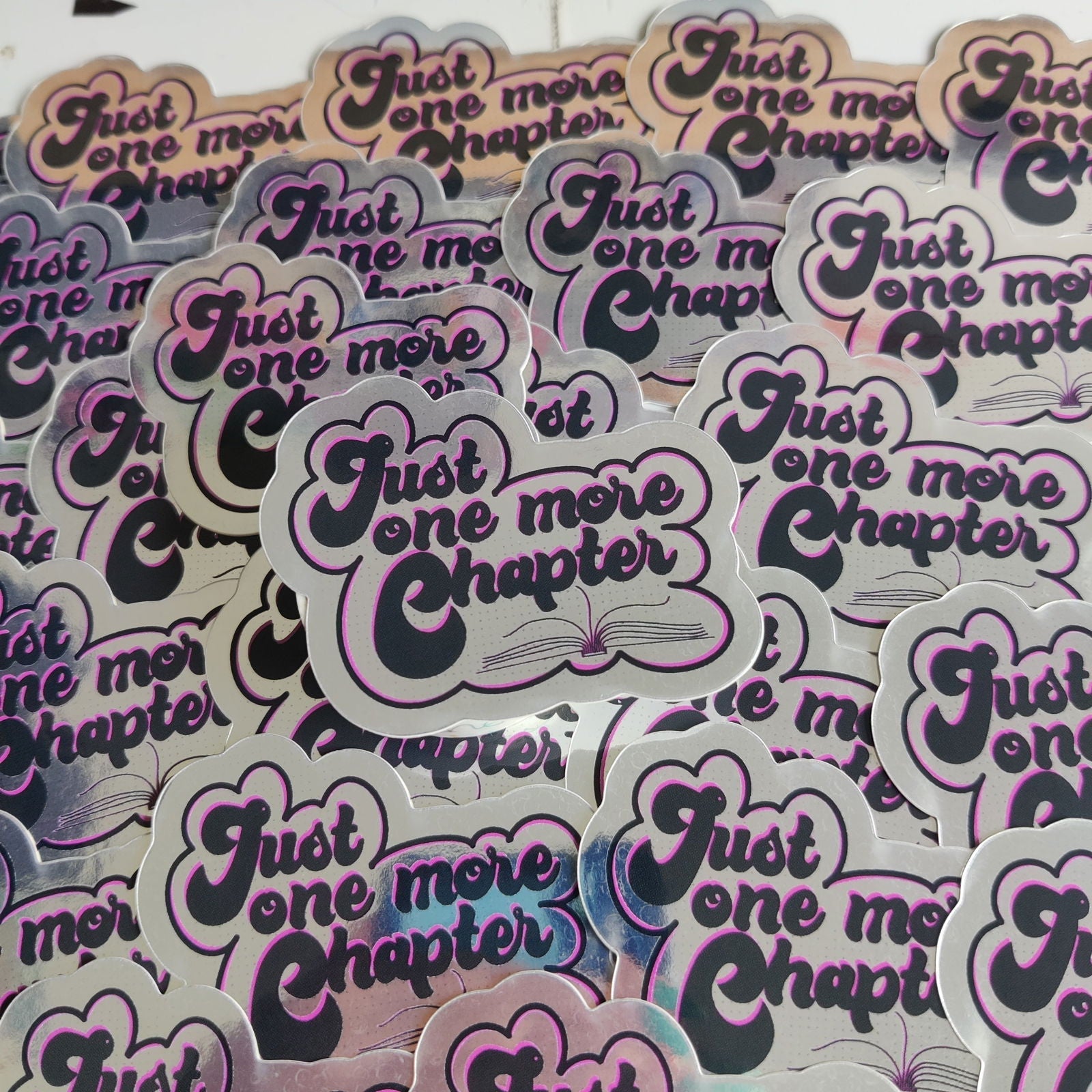 Just One More Chapter Vinyl Sticker