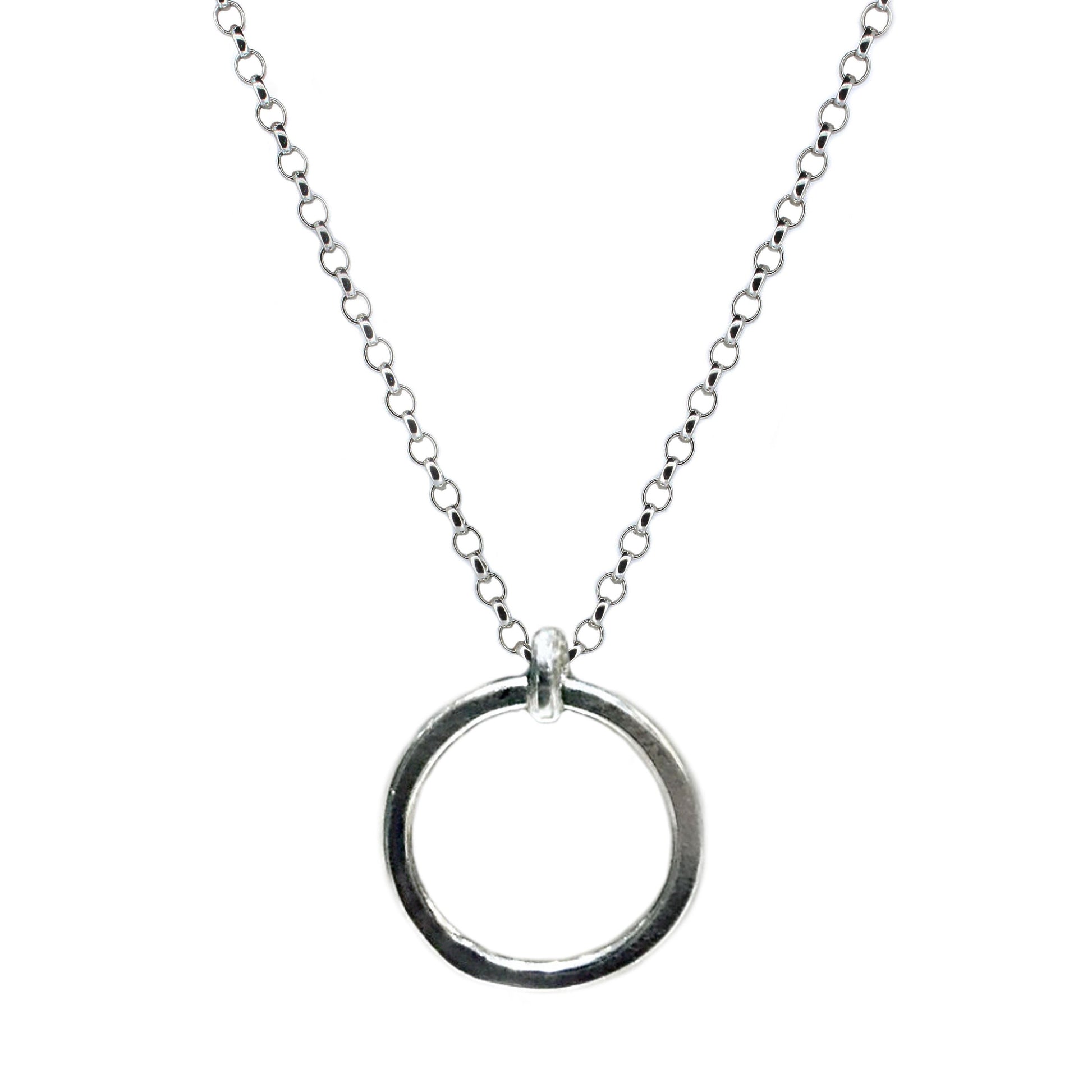 Karma Geometric Sterling Silver Necklace