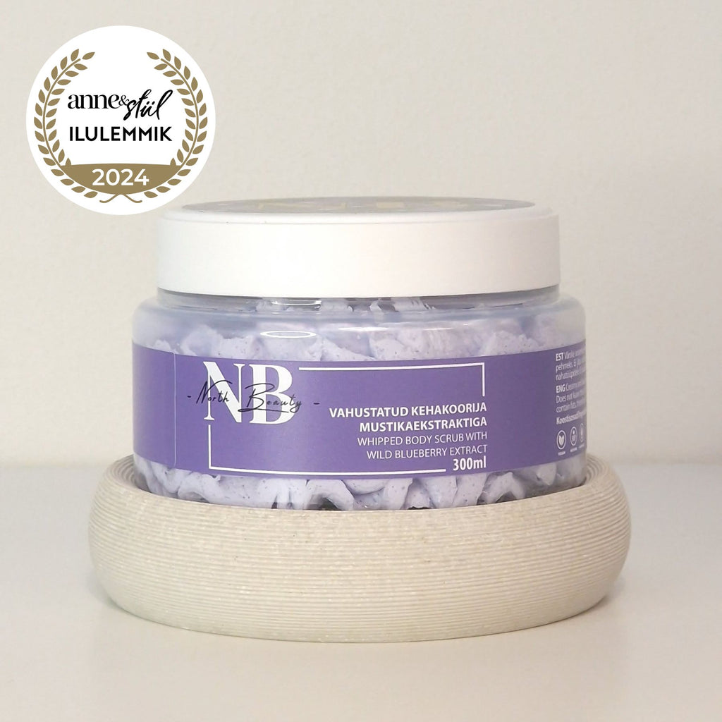Luxurious Whipped Body Scrub with Forest Blackberry – Radiant & Vegan by North Beauty at www.brixbailey.com