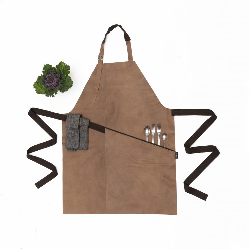 Manly 100% Leather Apron – Stylish, Durable & Eco-Friendly by KOOSdisain at www.brixbailey.com
