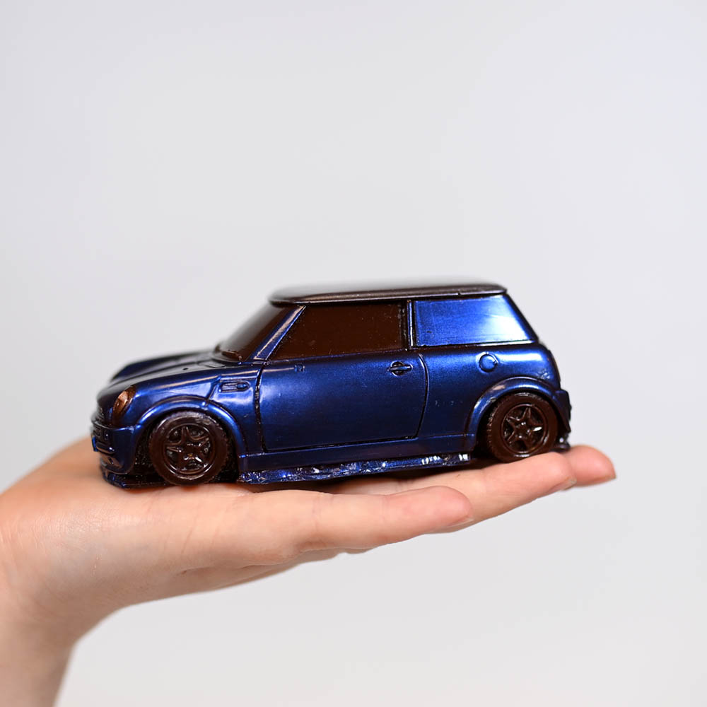 Chocolate Scale Model Mini Cooper Car