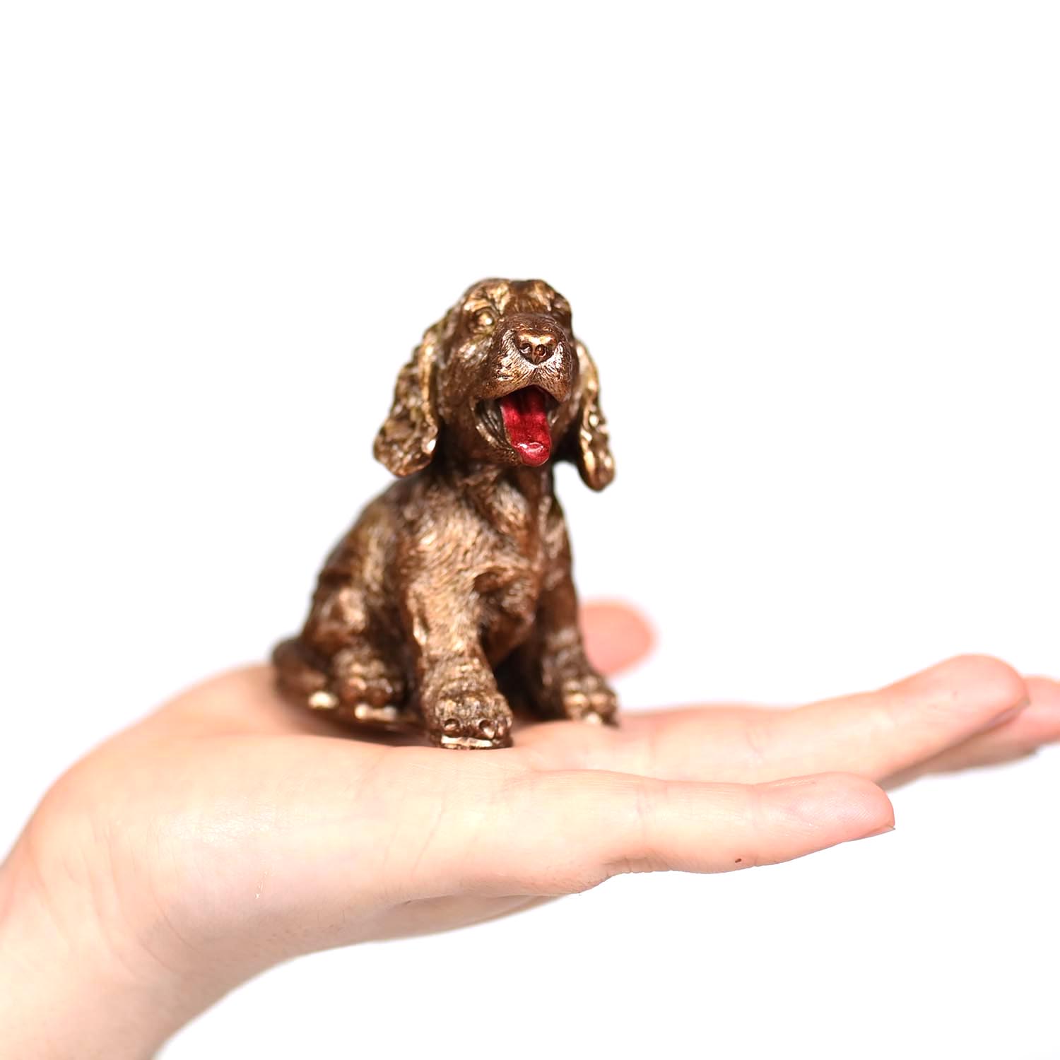 Handcrafted Chocolate Spaniel in High Definition 3D