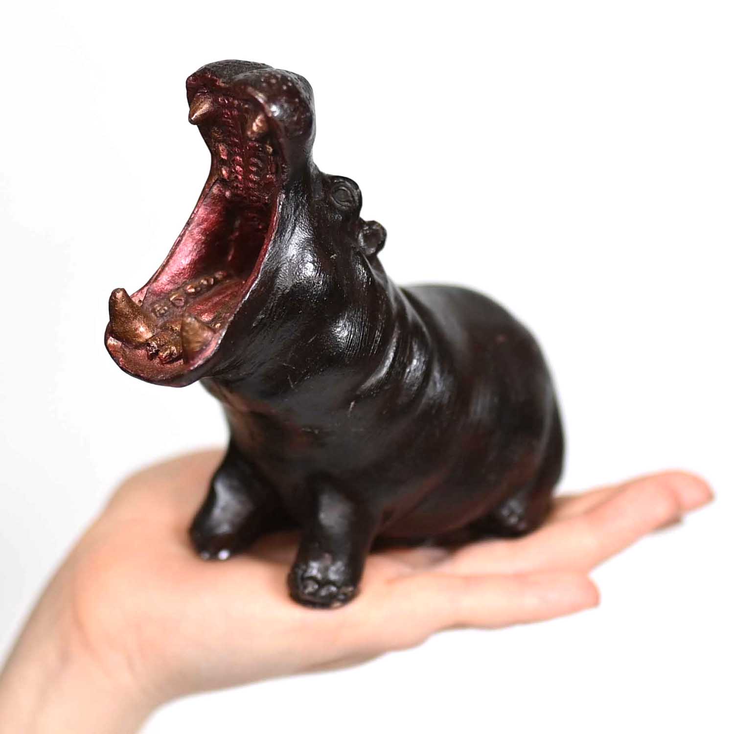 Handcrafted 3D Chocolate Hippo