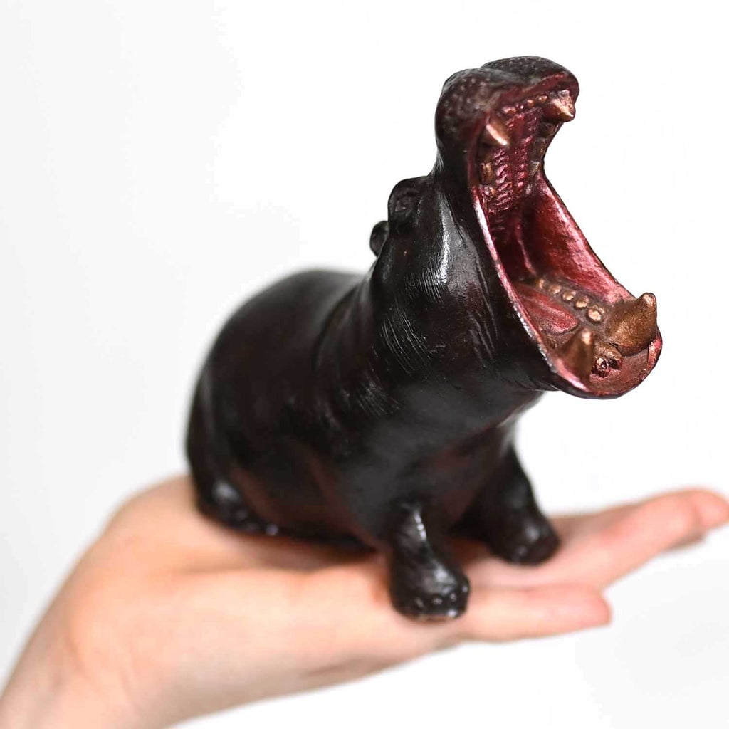 Handcrafted 3D Chocolate Hippo