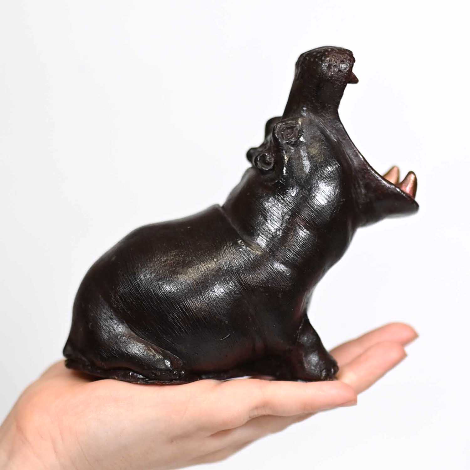 Handcrafted 3D Chocolate Hippo