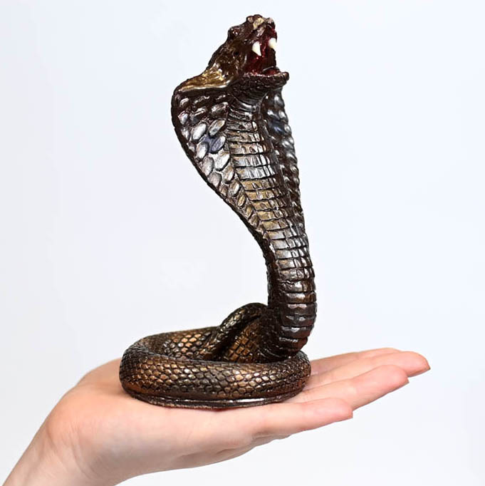 Handmade 3D Chocolate Cobra