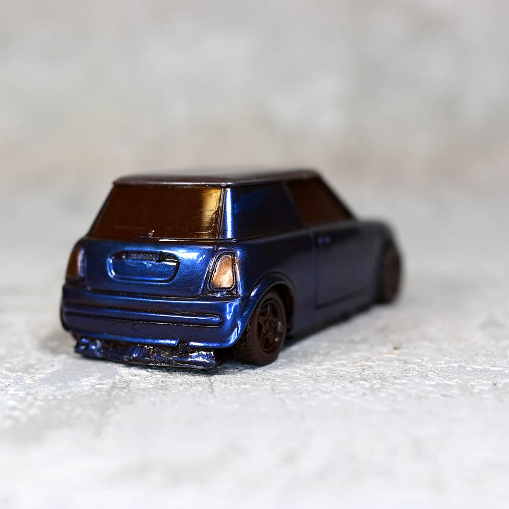 Chocolate Scale Model Mini Cooper Car