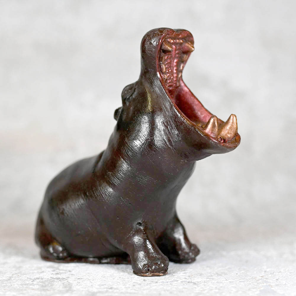 Handcrafted 3D Chocolate Hippo
