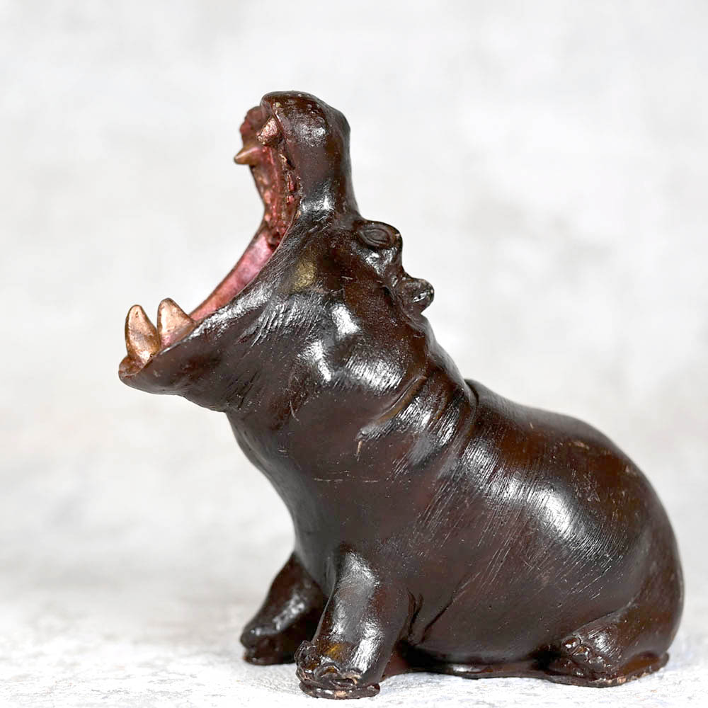 Handcrafted 3D Chocolate Hippo