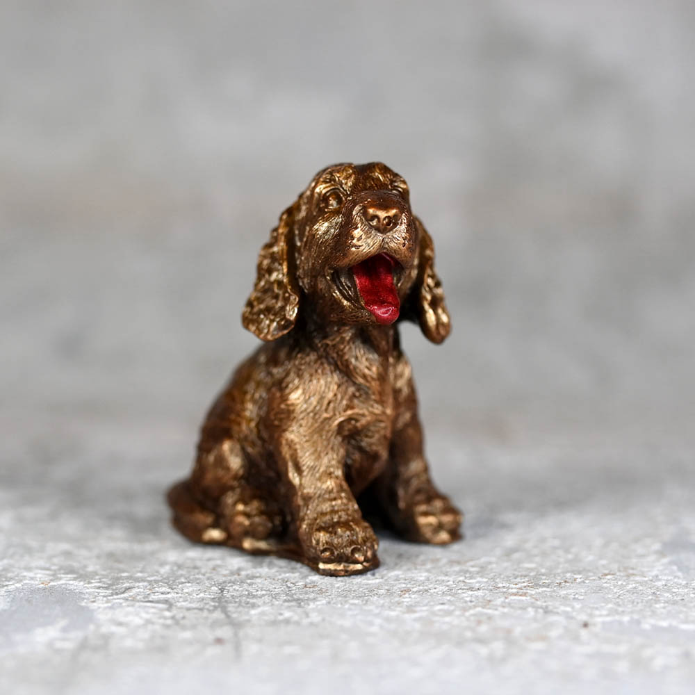 Handcrafted Chocolate Spaniel in High Definition 3D
