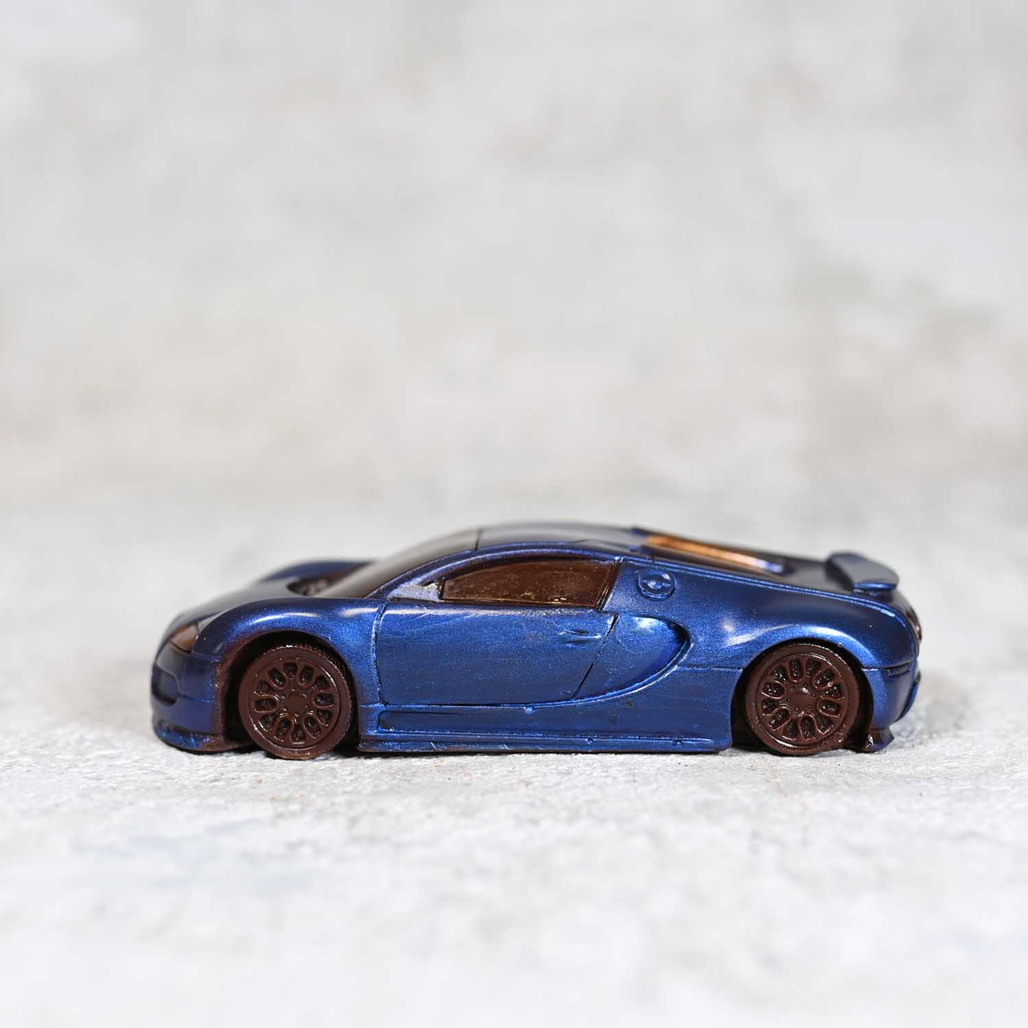 Handcrafted Chocolate Bugatti Veyron Scale Model
