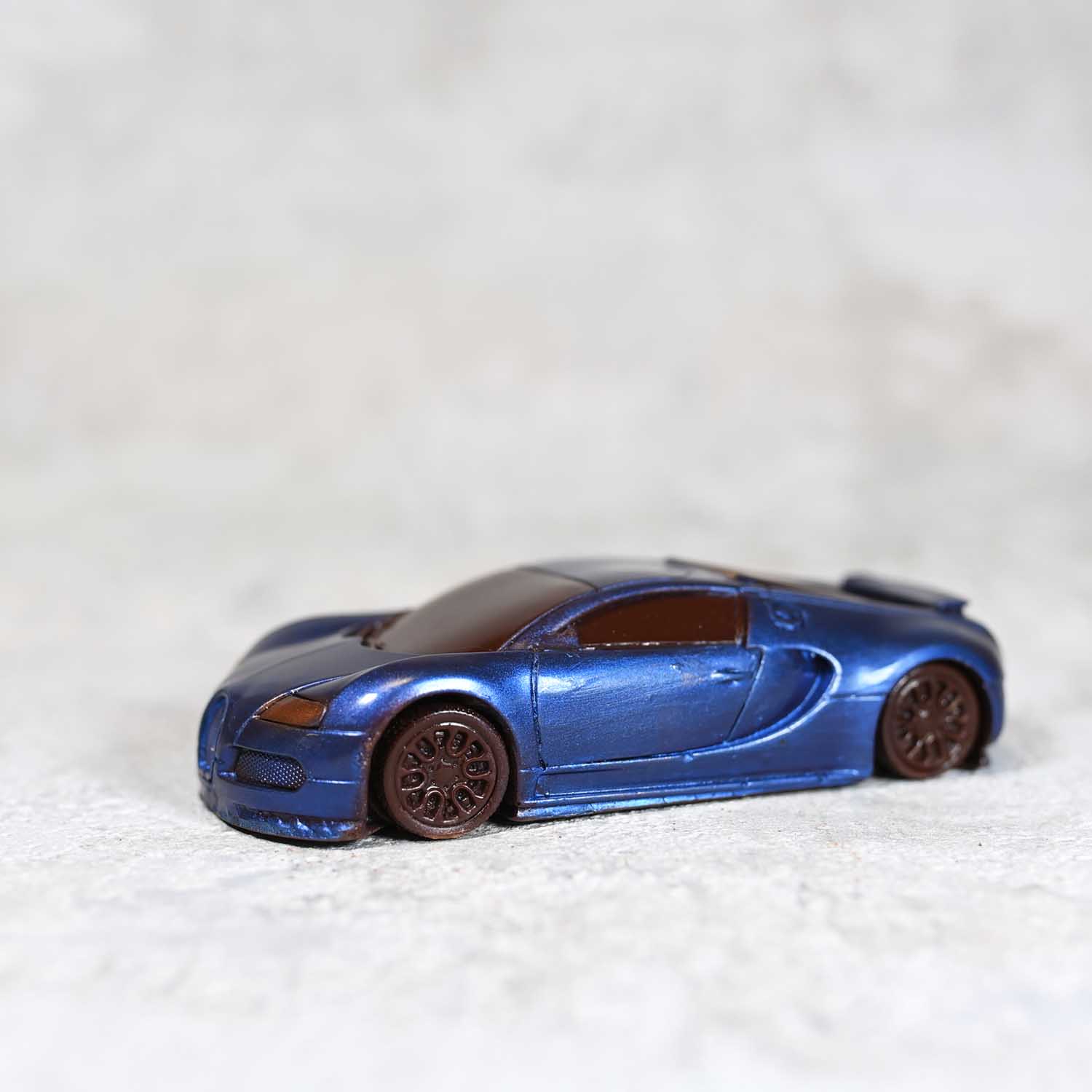 Handcrafted Chocolate Bugatti Veyron Scale Model