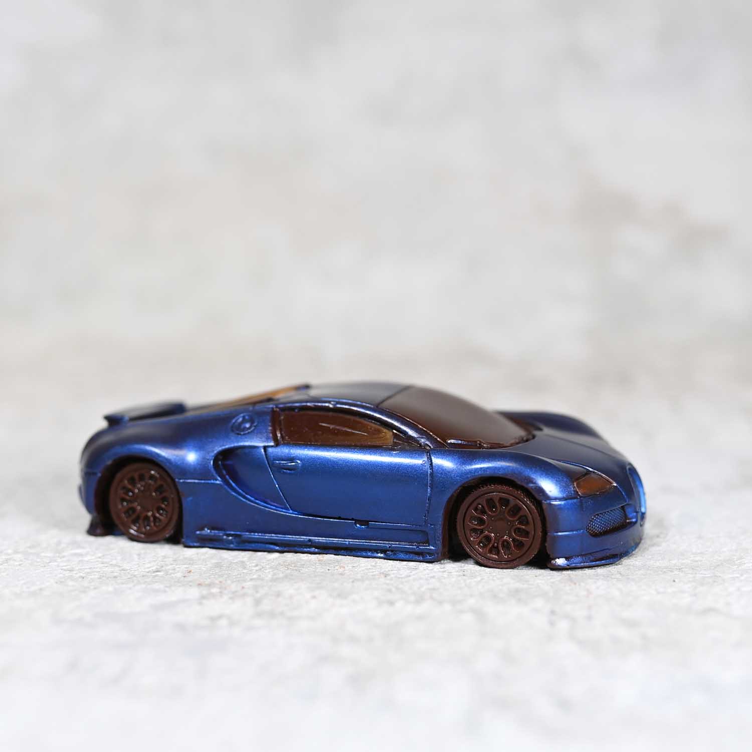 Handcrafted Chocolate Bugatti Veyron Scale Model