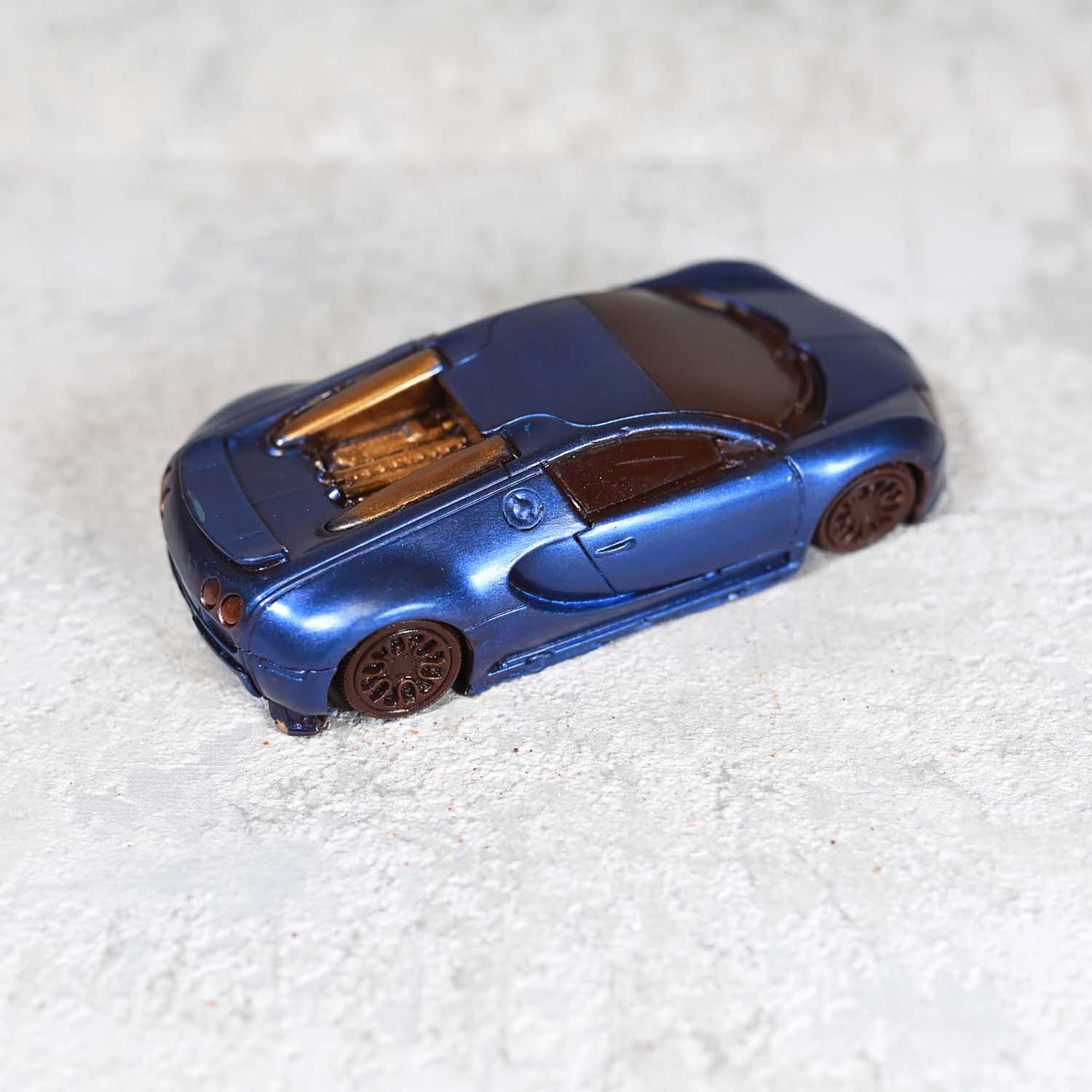 Handcrafted Chocolate Bugatti Veyron Scale Model