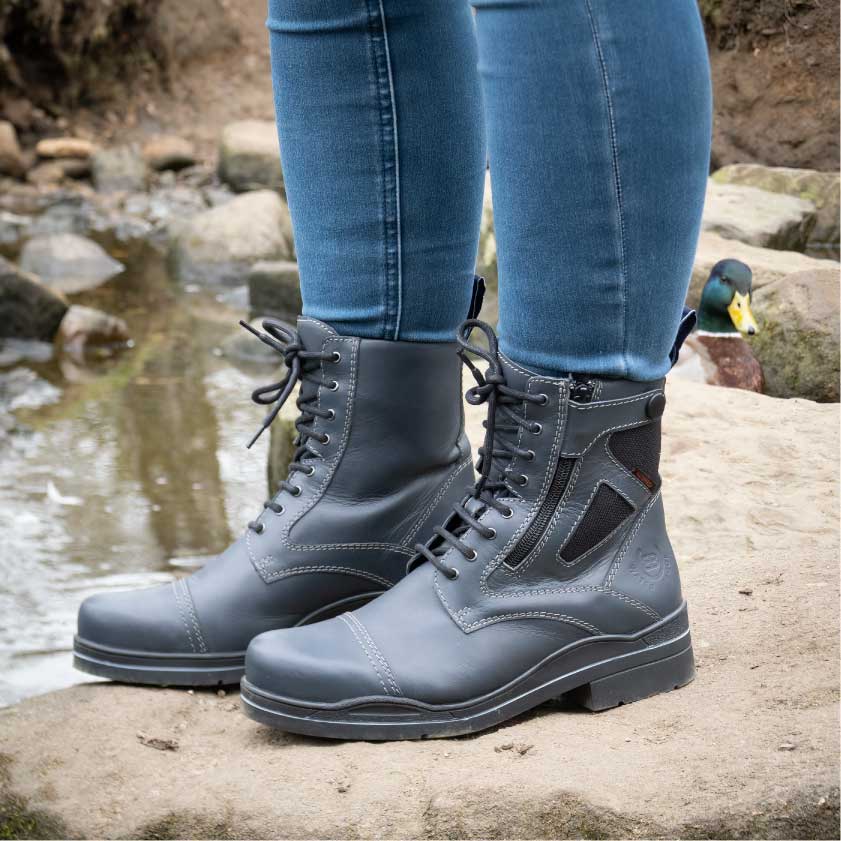Storm Waterproof Jodhpur Boots in Polished Navy