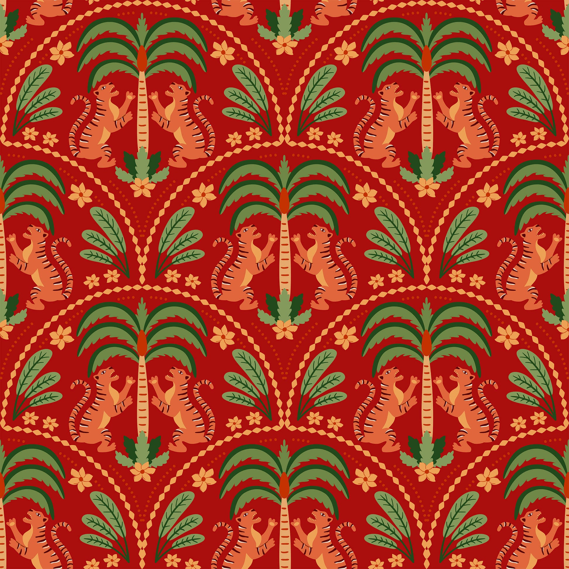 Graphic Tiger Wallpaper