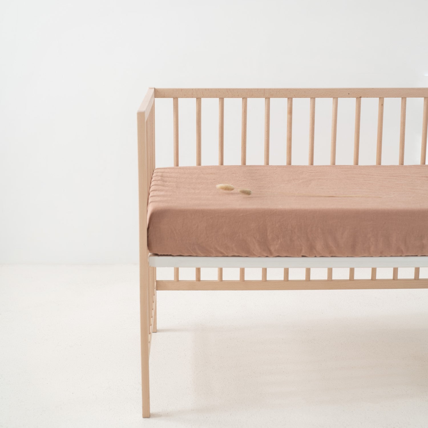 Embrace Comfort with Our Kids Linen Fitted Sheet by Linen Tales at www.brixbailey.com