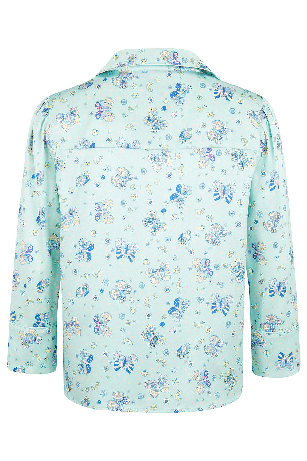Glacier Butterfly Silk Pyjama Set for Girls