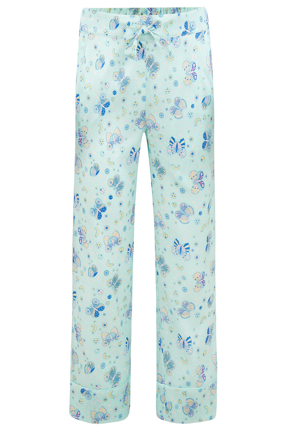 Glacier Butterfly Silk Pyjama Set for Girls
