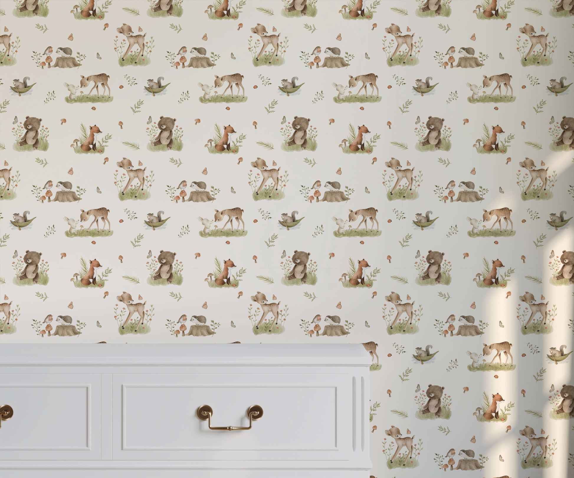 Woodland Animal Wallpaper for Kids Rooms