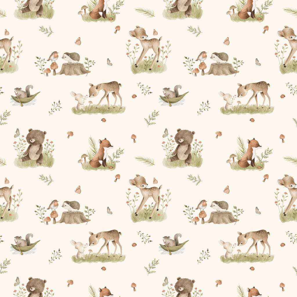 Woodland Animal Wallpaper for Kids Rooms