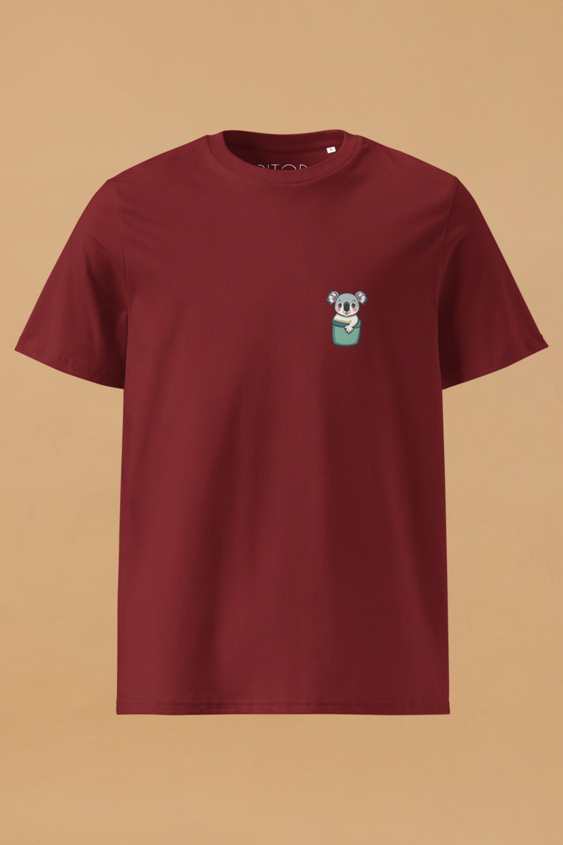 Koala T-Shirt in Burgundy