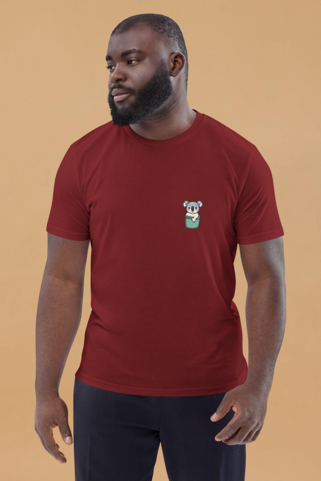 Koala T-Shirt in Burgundy