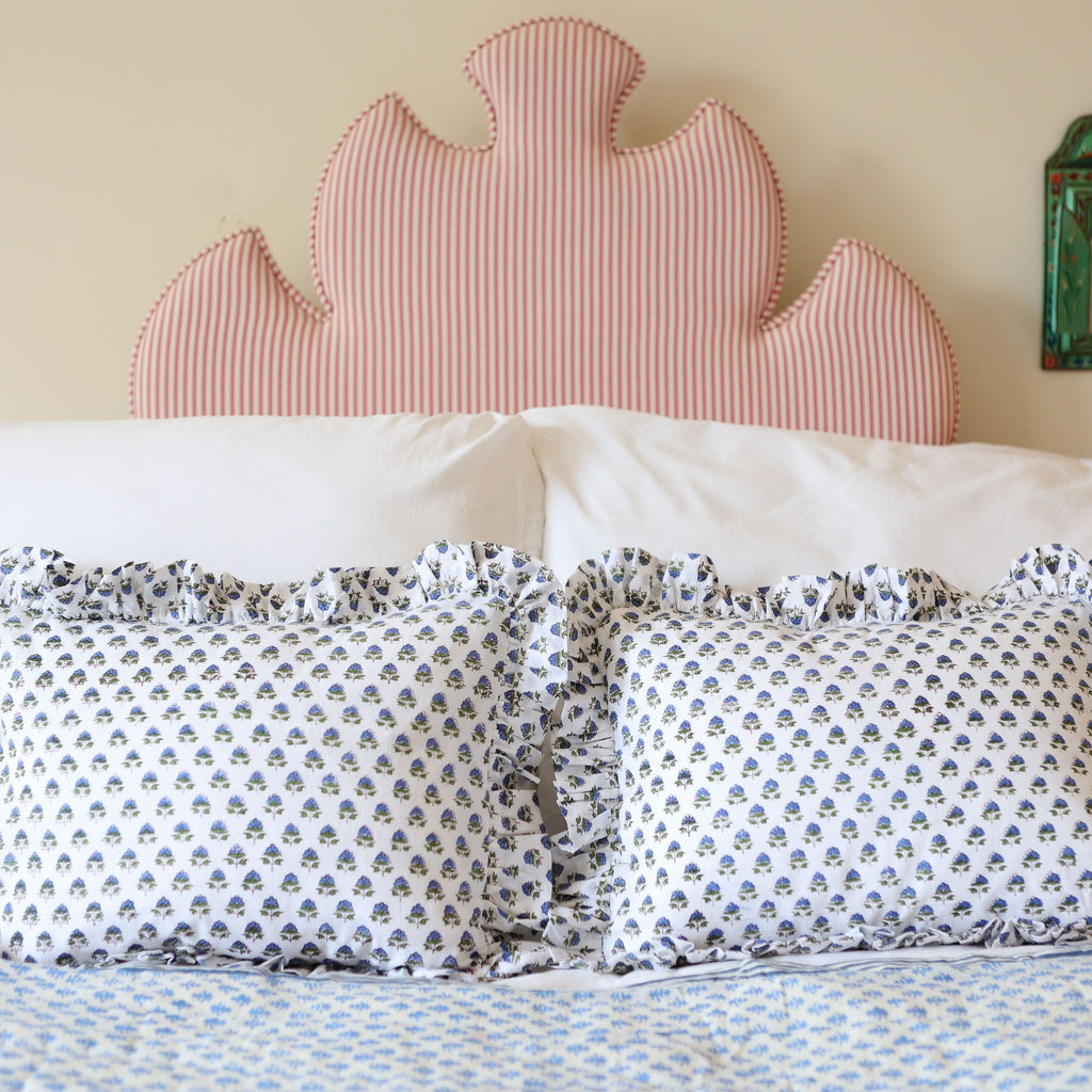 Blue Flower Cushion Cover 30cm x 50cm