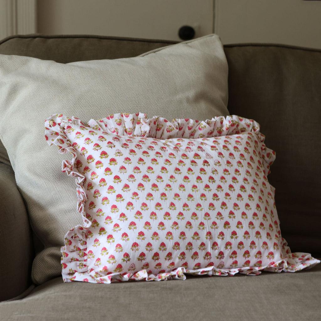 Pink Flower Cushion Cover 30cm x 50cm