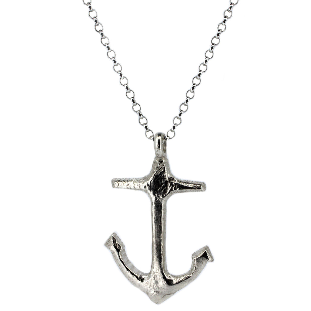 Ultimate Maxi Anchor Necklace in Recycled Sterling Silver