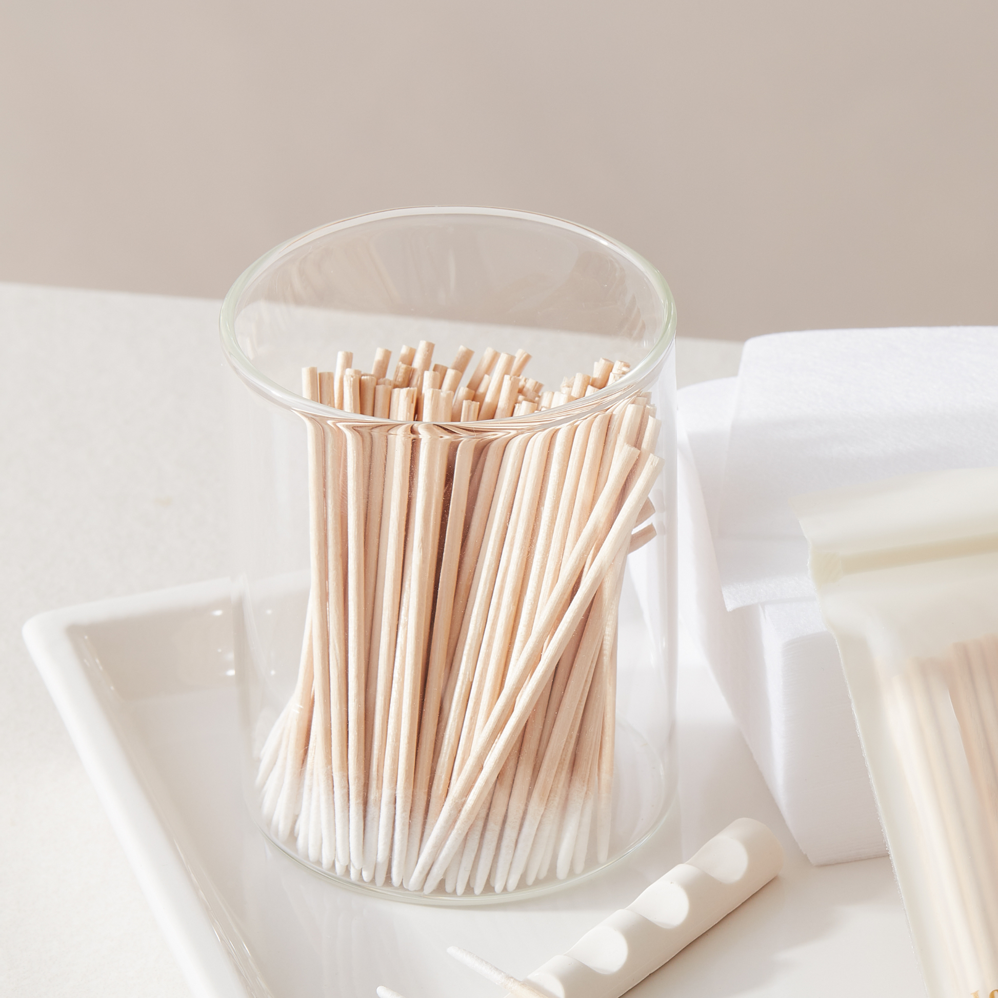 Glass Storage Jar with Airtight Bamboo Lid