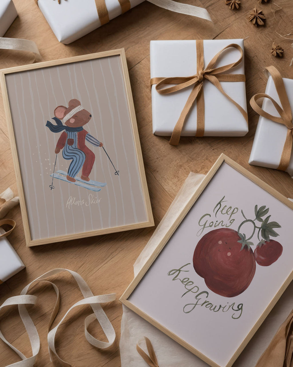 Hit The Slopes Mouse Art Print