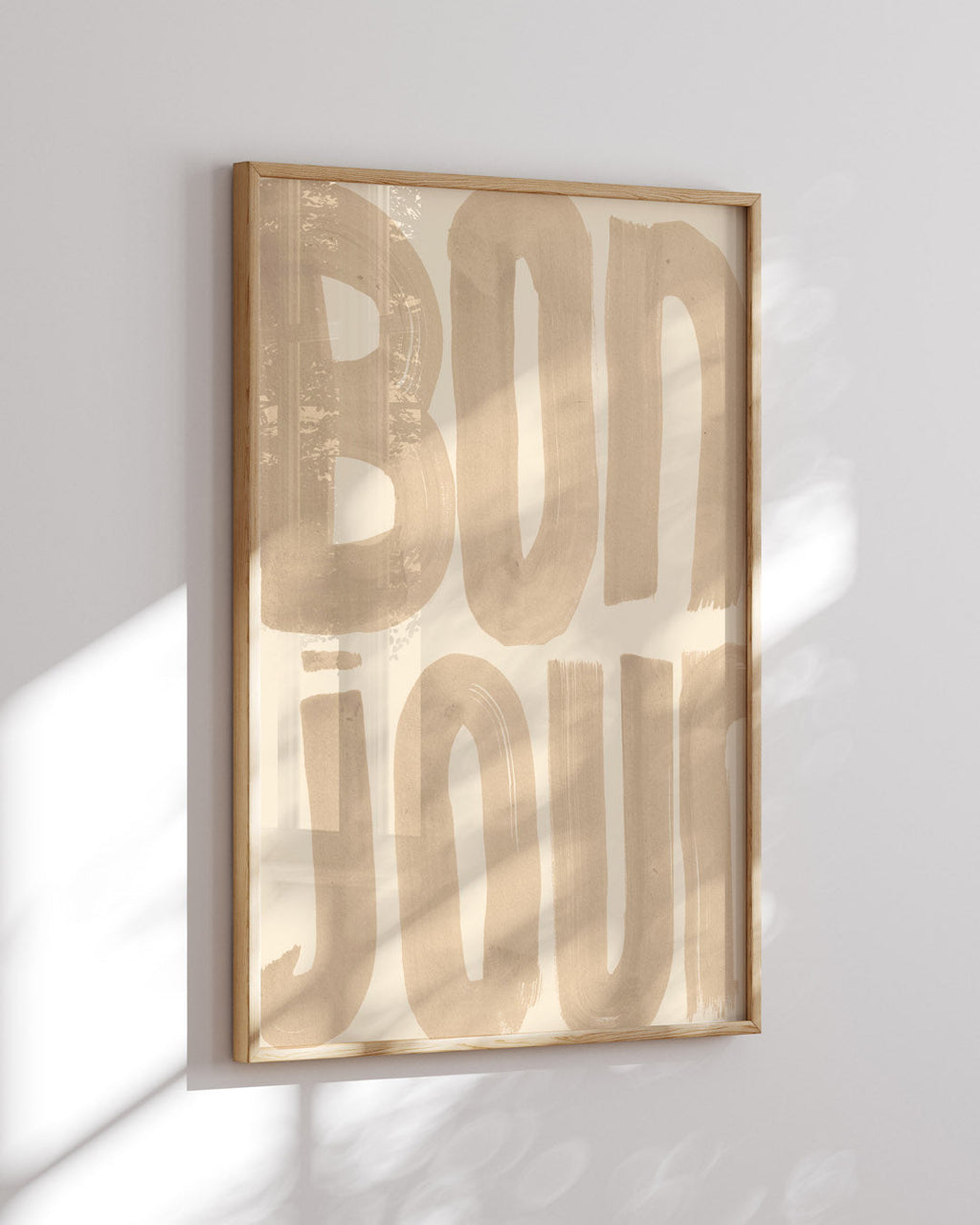 Bonjour Word Art Print