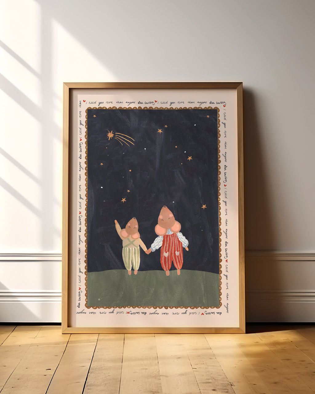 I Need You Two Mice Art Print