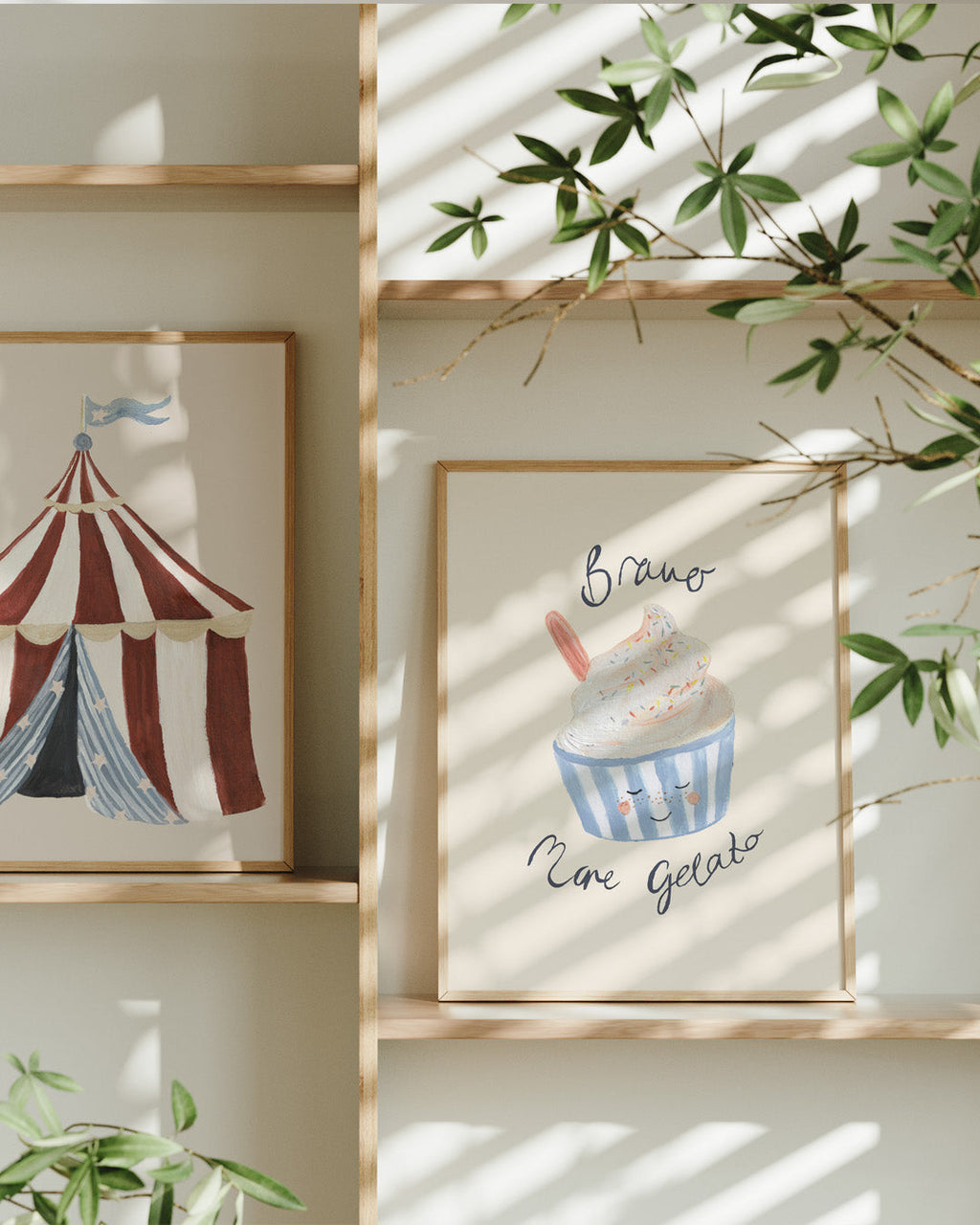 More Gelato Hand Painted Ice Cream Art Print