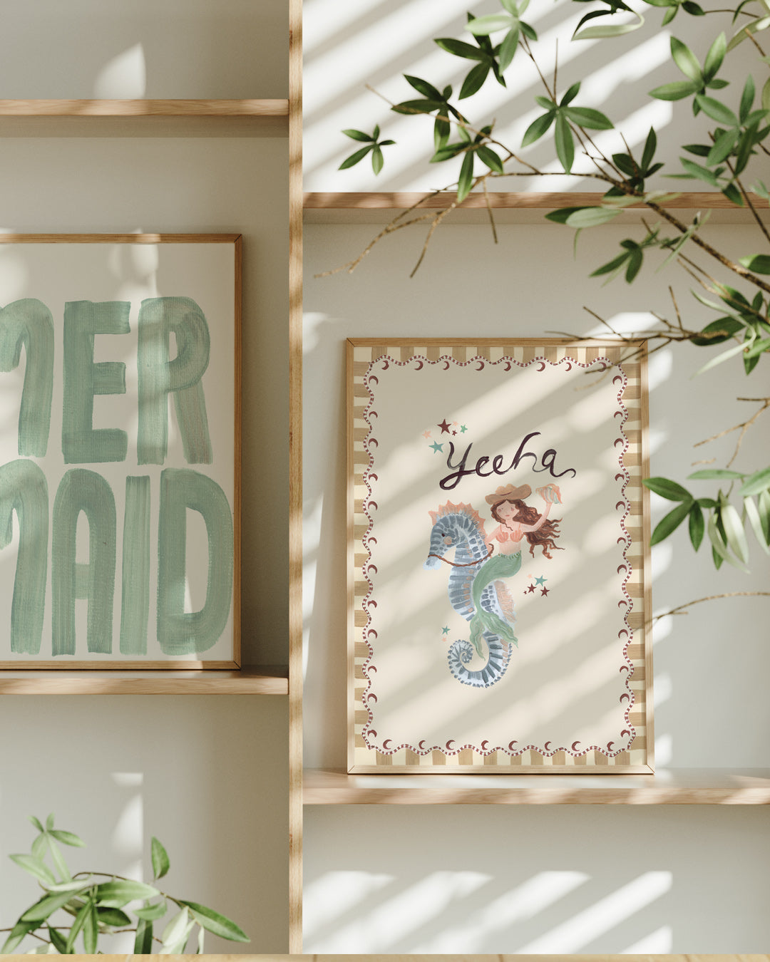 Mermaid Word Art Print