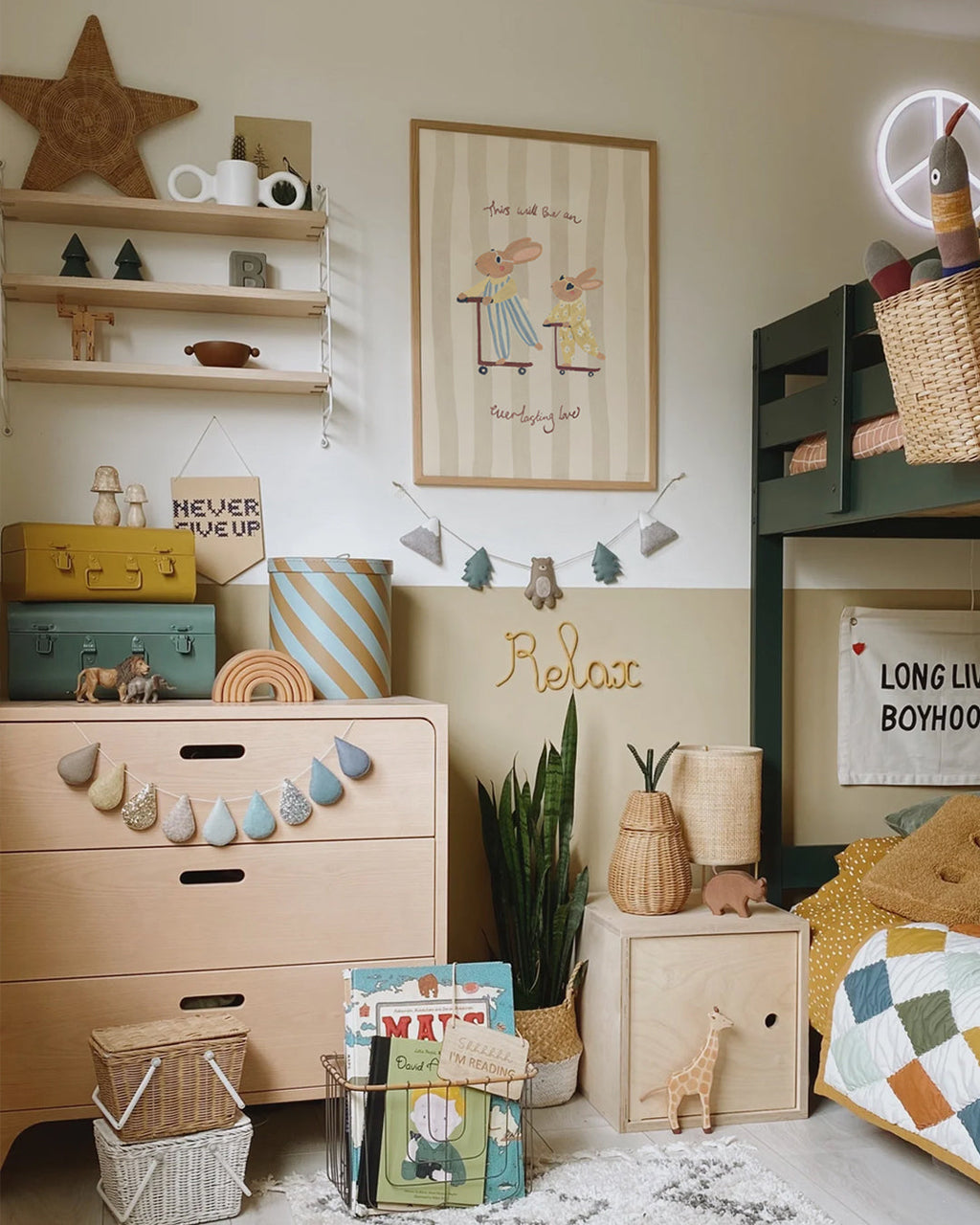 Big Brother Rabbit Art Print Scooter Adventure