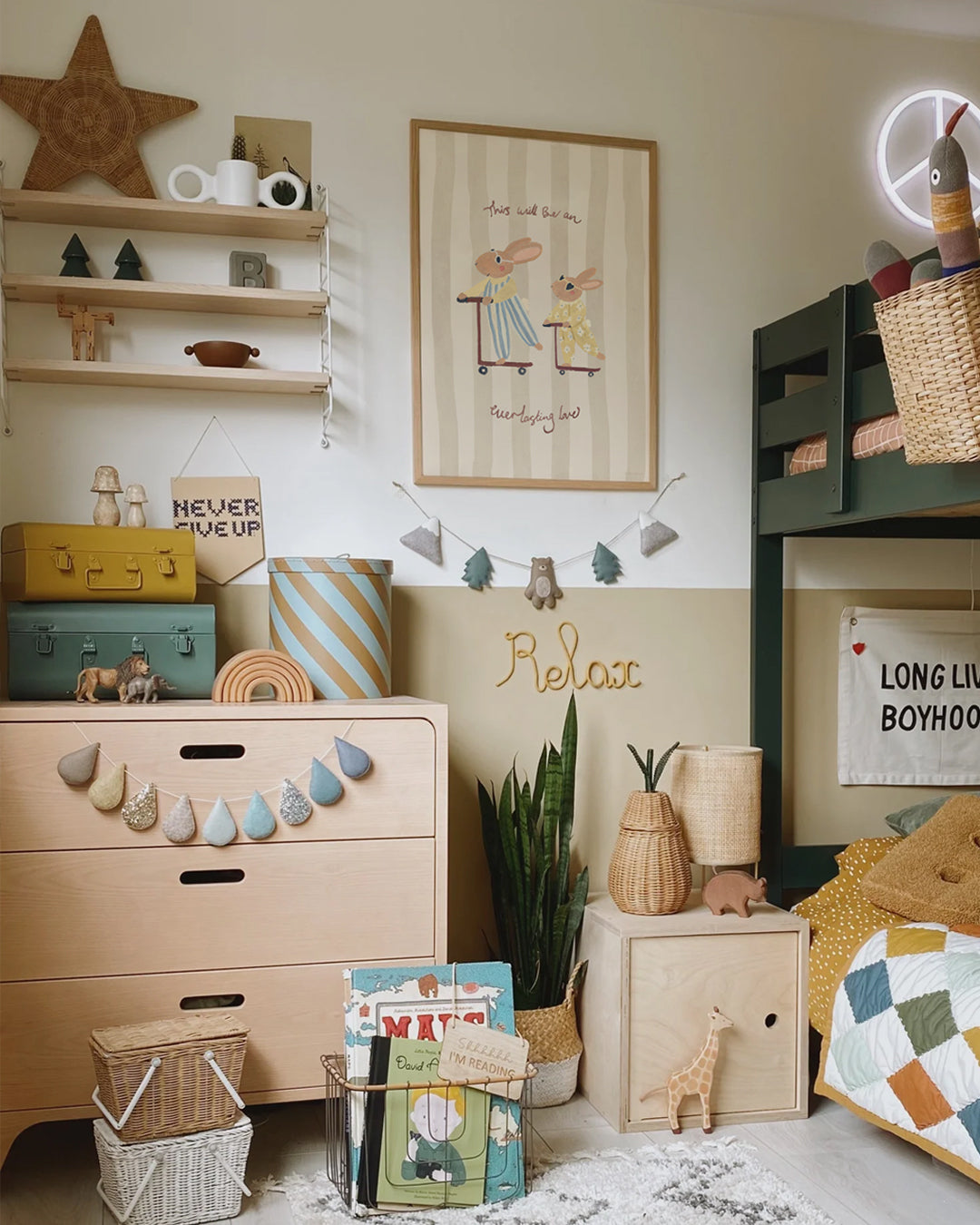 Big Brother Rabbit Art Print Scooter Adventure