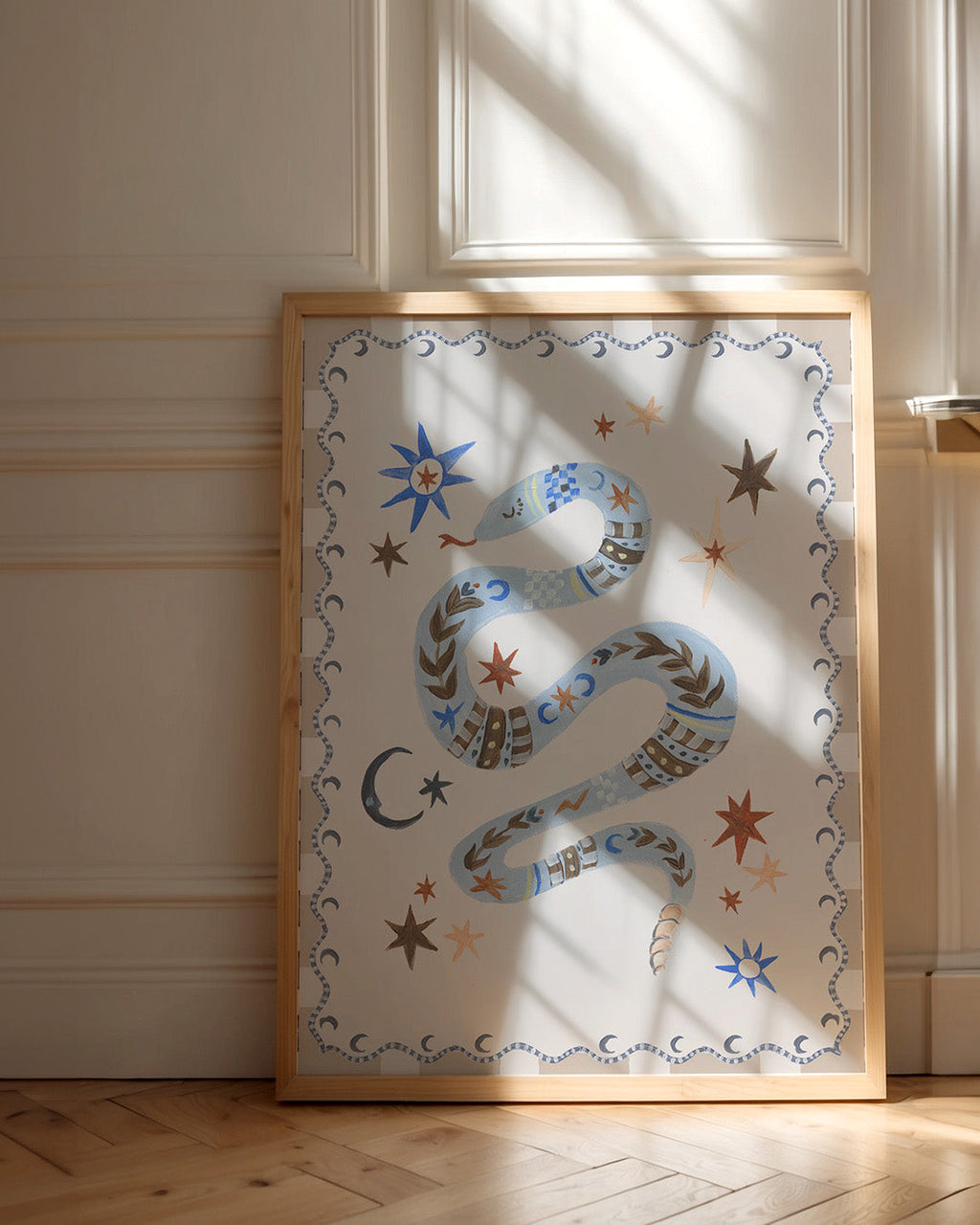 Snake Print Wall Art for Kids Rooms