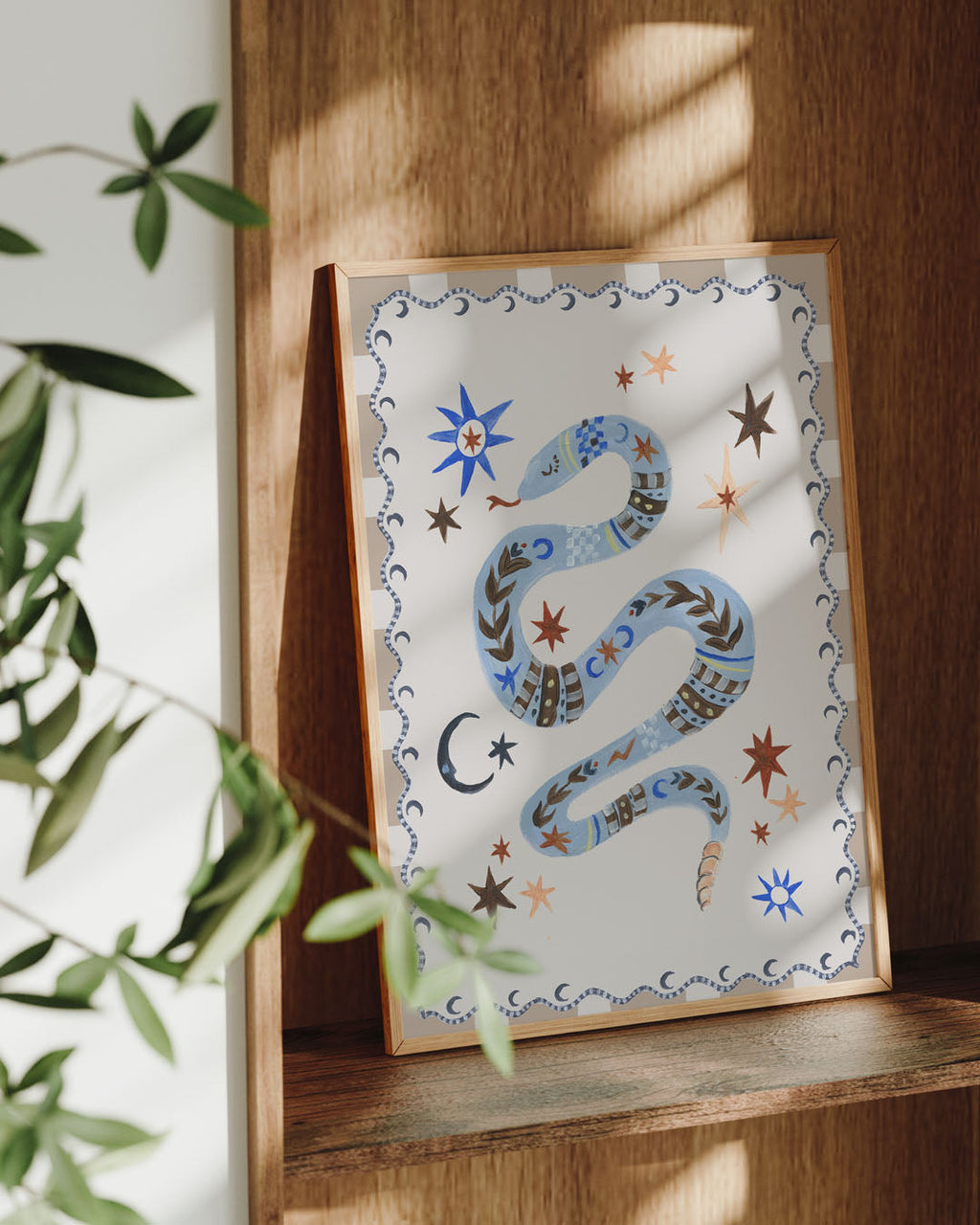 Snake Print Wall Art for Kids Rooms