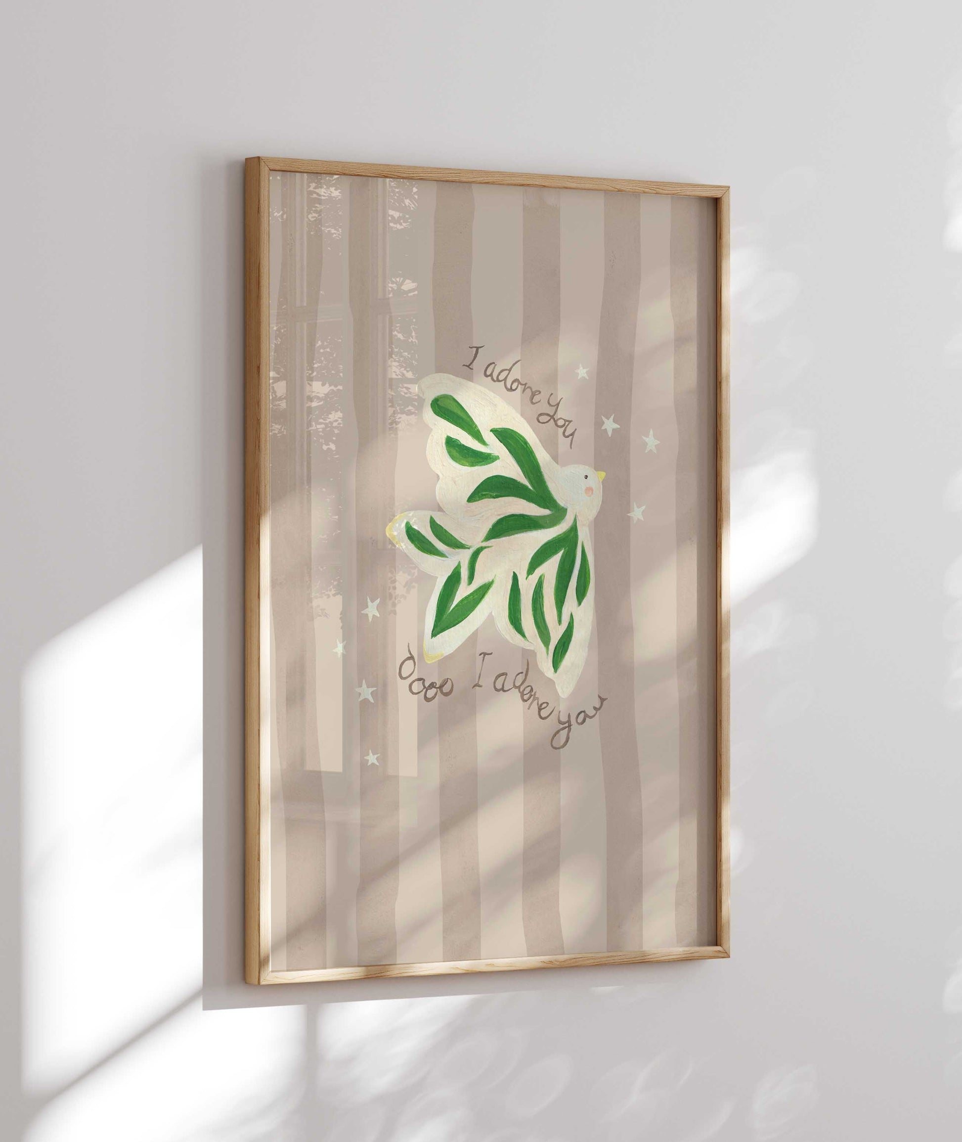 I Adore You Bird Art Print