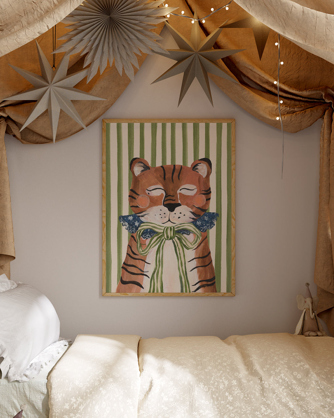 Big Top Tiger Circus Art Print