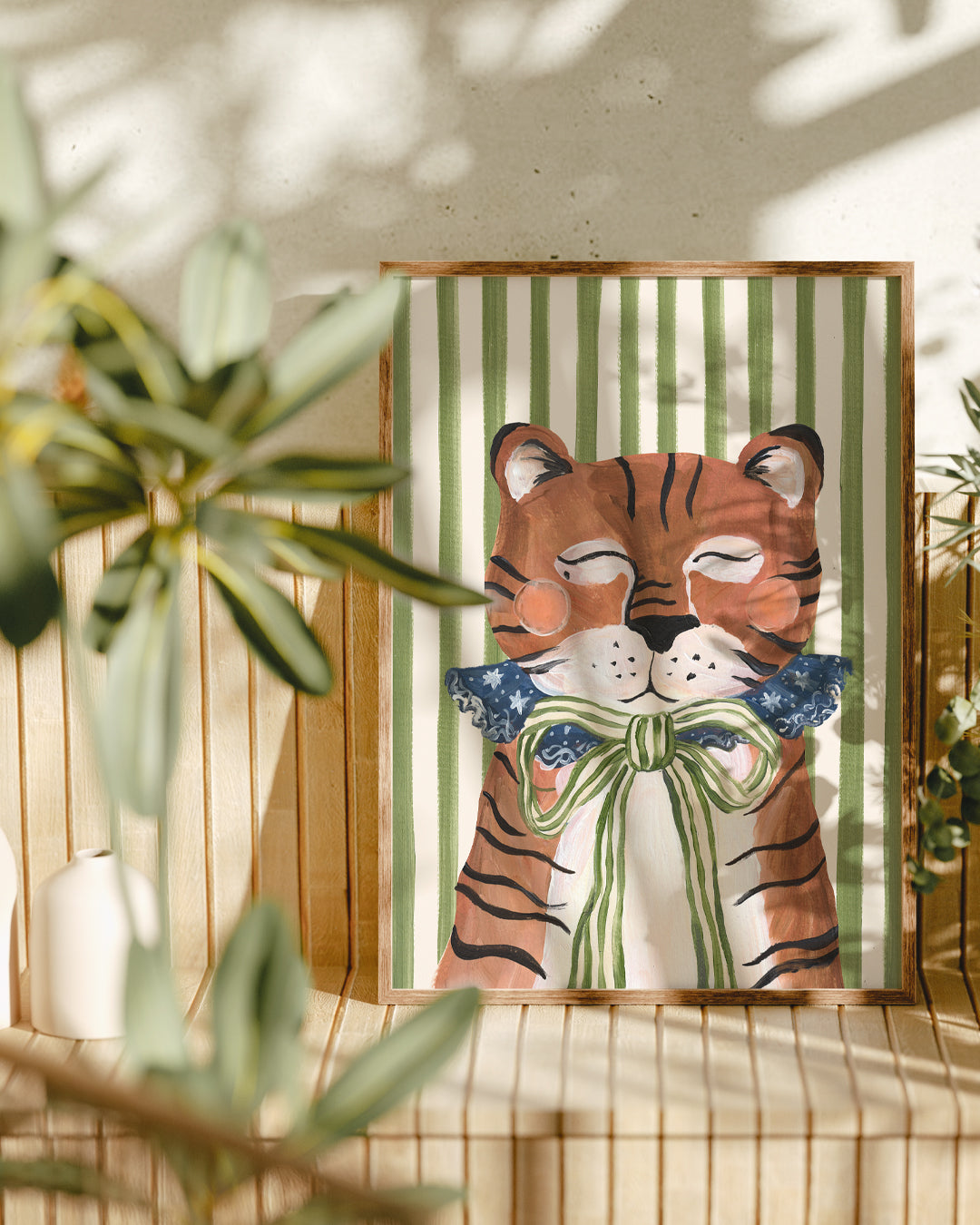 Big Top Tiger Circus Art Print